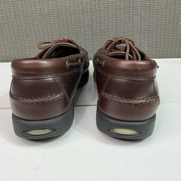 G.H. Bass & Co. Harry II Mens Brown Leather Boat Shoes 12M Rubber Sole - Picture 3 of 8